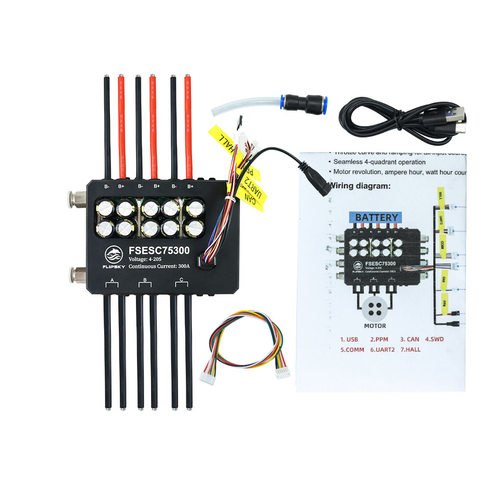 Flipsky Fsesc 75300 84v High C - огляд і ціна Vesc 75300 High Current Esc